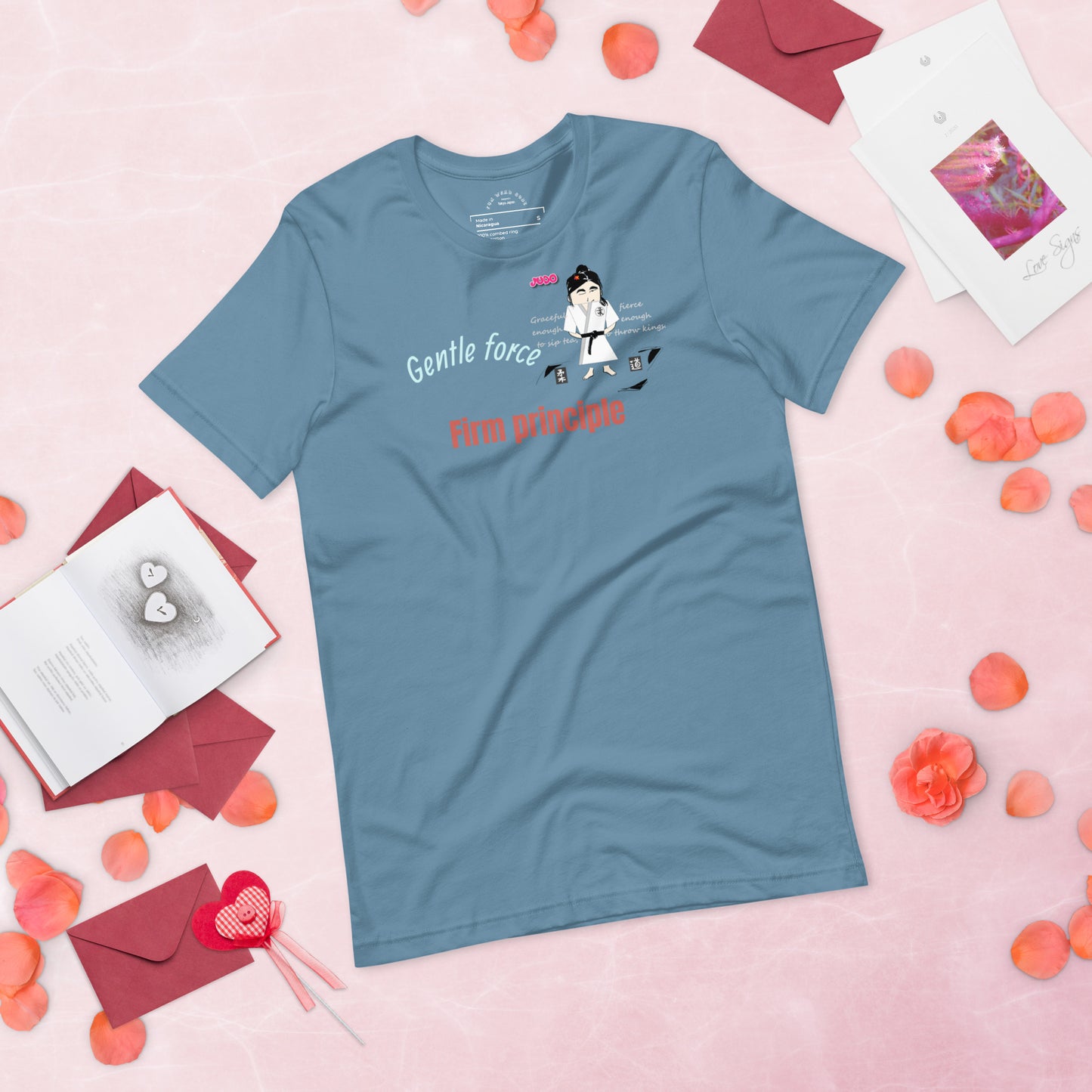 Camiseta con temática de judo para mujer: cómoda camiseta gráfica de artes marciales | FunWearCode