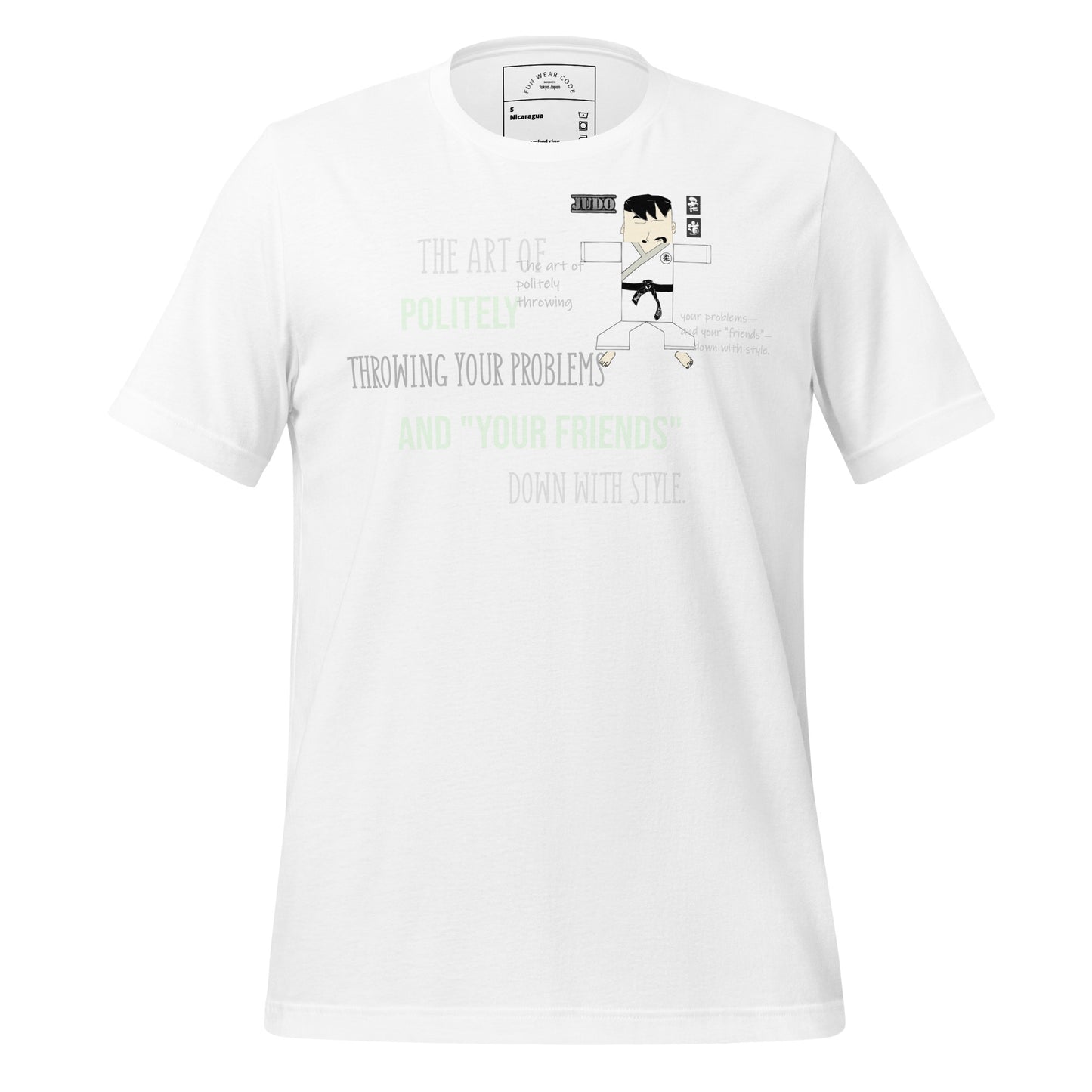 Camiseta auténtica de judo - Divertida camiseta gráfica de artes marciales | FunWearCode