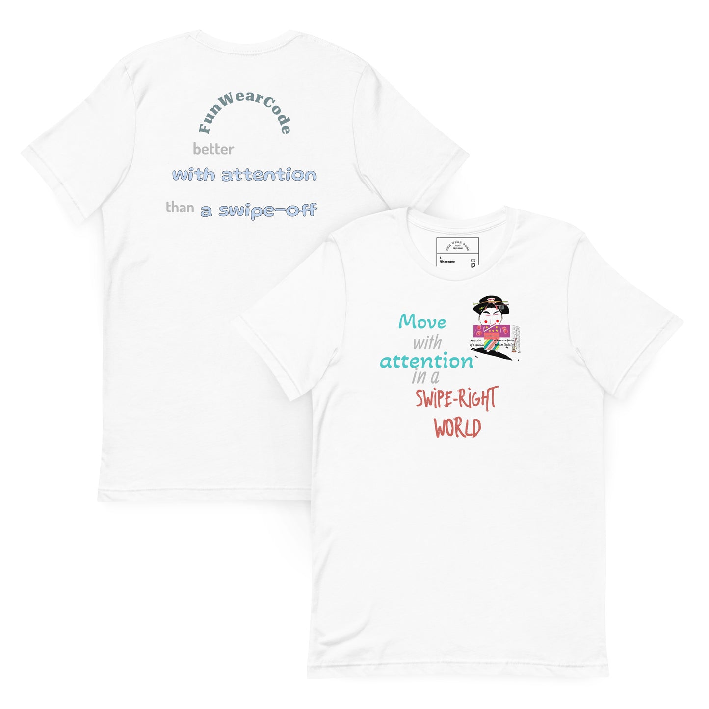 Camiseta unisex de geisha divertida - Camiseta icónica japonesa vintage | FunWearCode